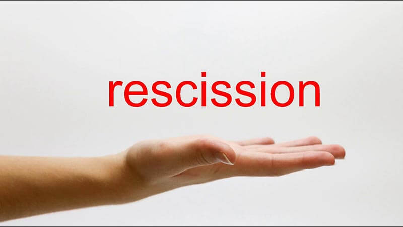 How Does a Timeshare Rescission Work?
